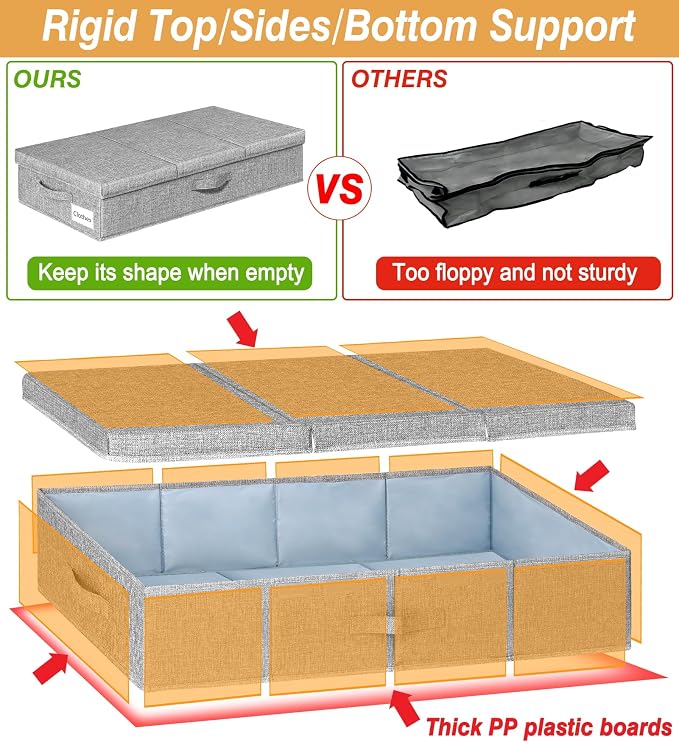 punemi 6 in Tall Under Bed Storage Containers - Image 4