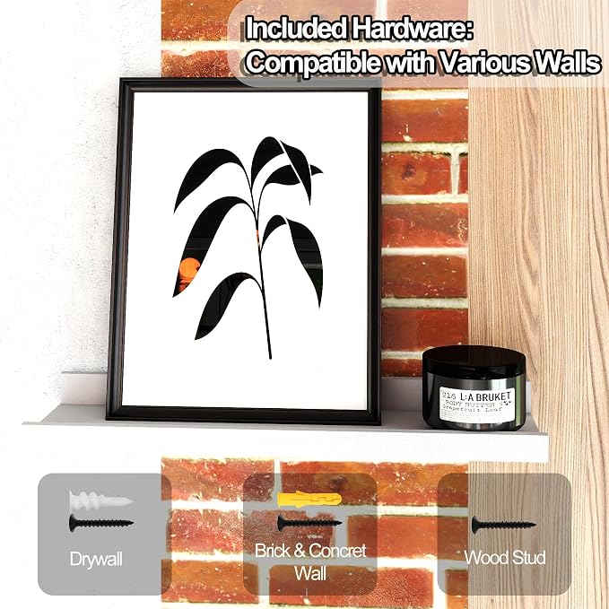 Small White Floating Shelves for Wall, Shelf - Image 5