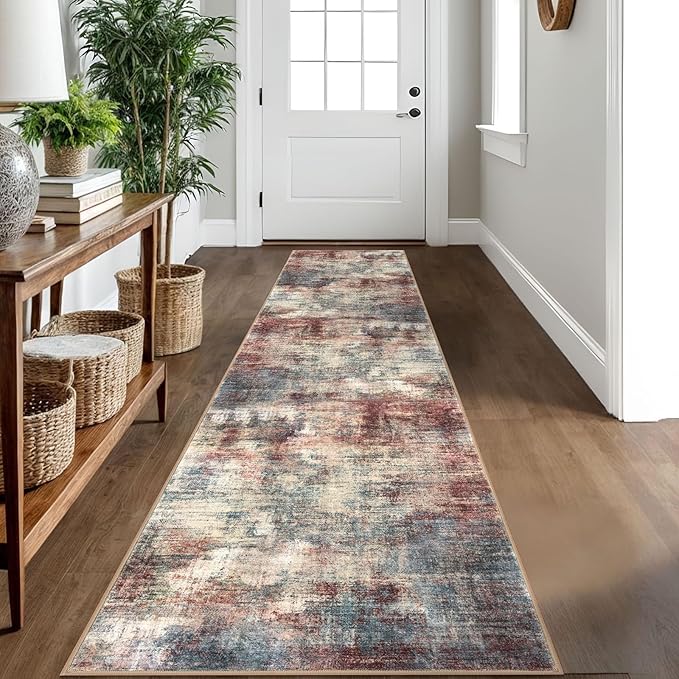 Abstract Runner Rug 2x10 Ft Washable Runners by iOhouze