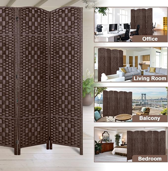 RHF Room Divider Panel, Partition Room Dividers, 4Panel Privacy Screen - Image 7