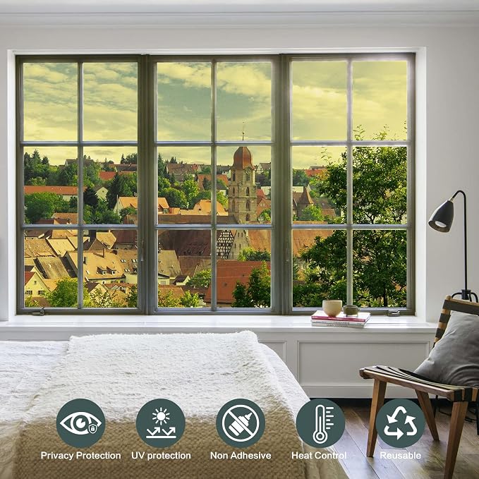 One Way Privacy Window Film Heat Control Mirror Tint 29.5Inx6.5Ft | One Way - Image 6