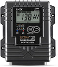 LNEX Solar Charge Controller Waterproof, 20A Solar Panel Regulator with Temp Sensor,Backlit LCD, 12V/24V PWM Solar Controller for LiFePO4,AGM, Gel, Flooded and Lithium Battery