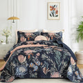 Dintszyayue Quilt Queen Size Navy, Soft Microfiber Lightweight Farmhouse Bed by Dintszyayue