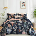 Dintszyayue Quilt King Size Navy, Soft Microfiber Lightweight Farmhouse Bed by Dintszyayue