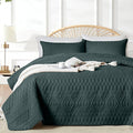 akkialla King/Cal King Size Quilt Bedding Set, Forest Green Lightweight by akkialla