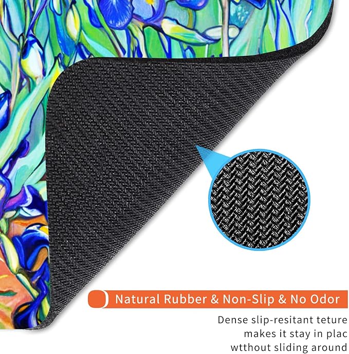 Armanza Square Mouse Pad Lrises,Personalized Premium-Textured Custom Mouse Mat Design,Washable Mousepad Lycra Cloth,Non-Slip Rubber Base Computer Mouse Pads for Wireless Mouse