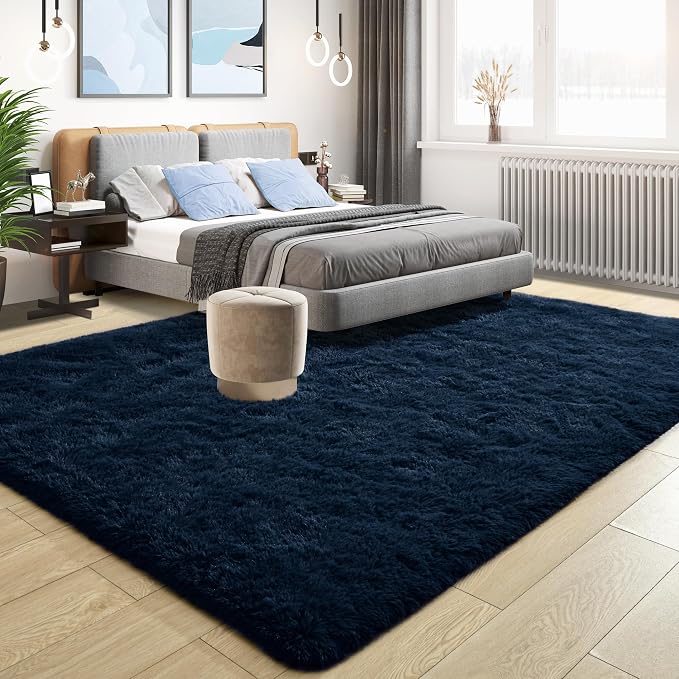 Fluffy Large Rugs for Living Room, Area Rug 6x9 Soft Carpet for Bedroom - Image 2