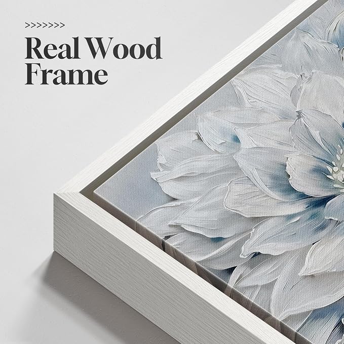 Framed Floral Wall Art, Modern Botanical Canvas Prints Artwork - Image 4