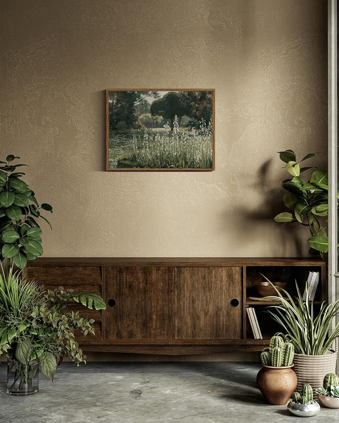 InSimSea Framed Canvas Wall Art, Bathroom Pictures Wall Decor, Spring Landscape - Image 4