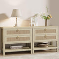 Eclatara Large Rattan Night Stand Set of 2 by Eclatara