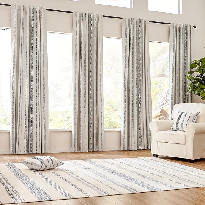 jinchan Boho Blackout Curtains 96 Inches Long - Image 2