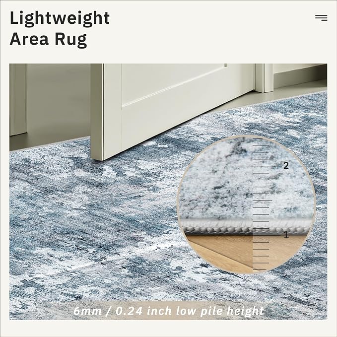 Soalmost 2x4 Abstract Washable Rugs - Image 7