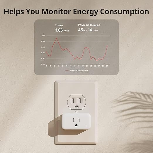 SwitchBot Smart Plug Mini 15A(4 Pack) & SwitchBot Hub Mini Smart Remote