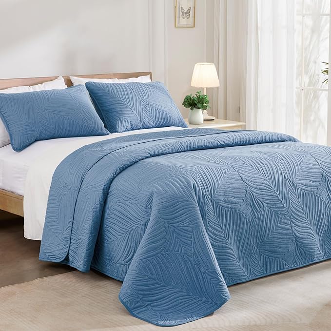 Exclusivo Mezcla California King Quilt Bedding Set, Microfiber Bedspreads | - Image 2