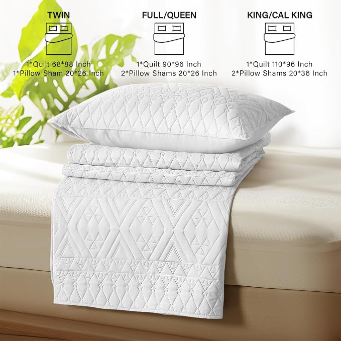 akkialla Full/Queen Size Quilt Bedding Set, Modern Style Geoetric Pattern - Image 7