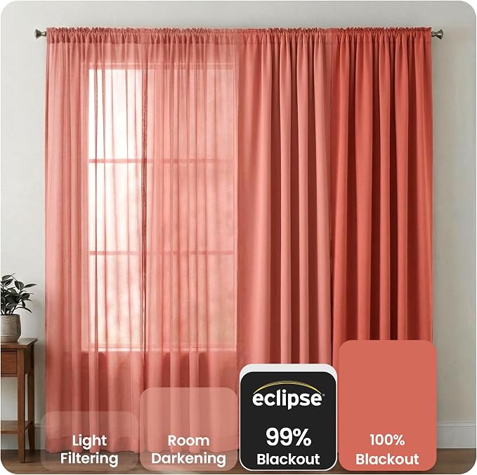 Eclipse Kendall Blackout Rod Pocket Curtain - Image 2