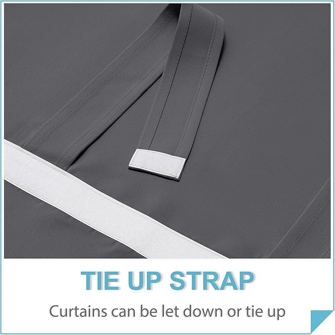 RYB HOME Kitchen Window Curtains Stick on Small Curtains - Image 4