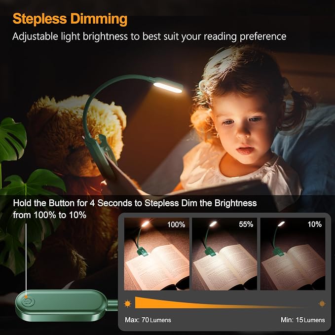 Gritin 16 LED Rechargeable Book Light - Image 3