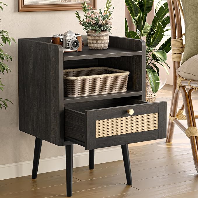 MECHYIN Night Stand Set 2, Nightstands Set of 2 - Image 2