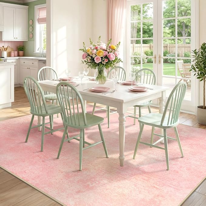 RELEANY Washable 9'x12' Abstract Area Rug - Image 4