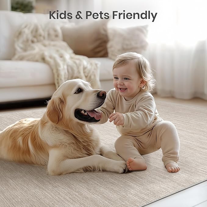 Washable Rugs 5x7, Non Slip Large Area Rugs - Image 7