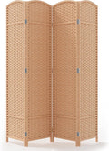 Outdoor Privacy Screen 4-Panel Folding Room Divider Space Partition | 67"H 64"W by Jostyle