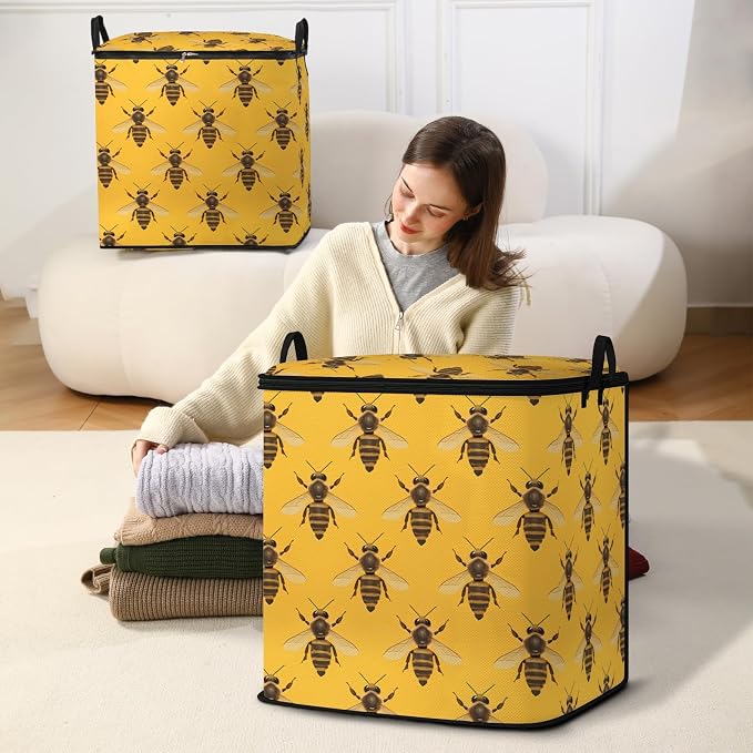2pcs blanket storage bag for under bed, closet organizers 95L | quilt duvet - Image 5