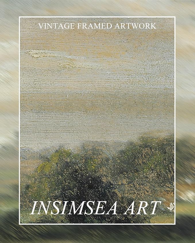 InSimSea Extra Large Framed Wall Art, Wild Field Sky Prints, 12x36inch | - Image 7