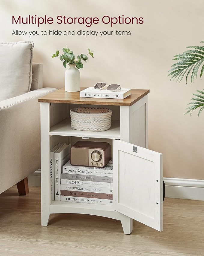 VASAGLE Farmhouse Nightstand - Image 4