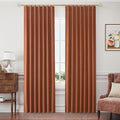 Joywell 100% Blackout Linen Curtains 96 Inch Long by Joywell