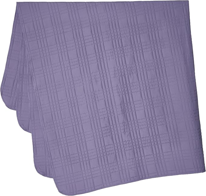 Chezmoi Collection Kingston Queen Size Bedspread Set, 3-Piece Dusty Purple - Image 8