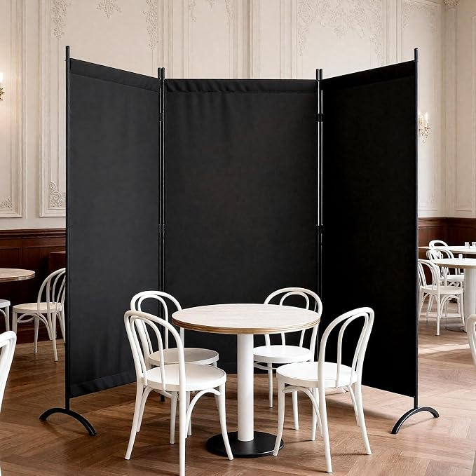 Room Divider 3 Panel Room Dividers and Folding Privacy Screens - Image 7