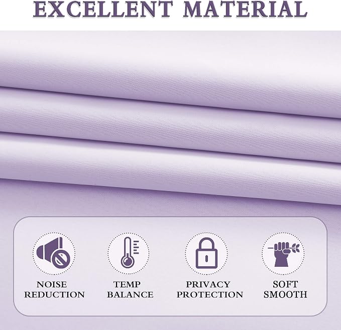 108 inch Extra Length Curtains for Bedroom - Image 4