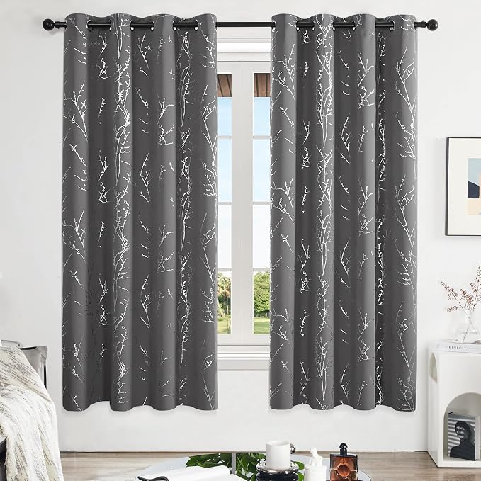 Deconovo Living Room Curtains 72 Inches Long, Thermal Insulated, Room Darkening - Image 2