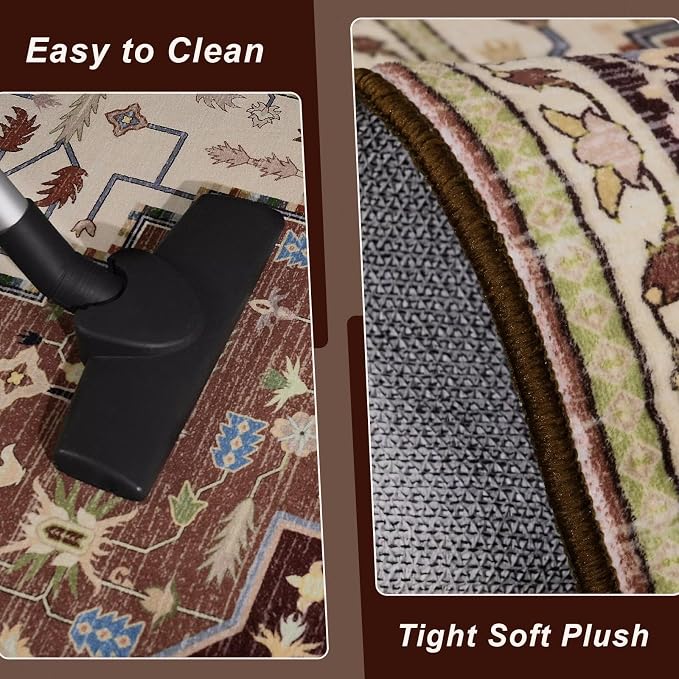 Macgace Washable Vintage Area Rug - Image 6
