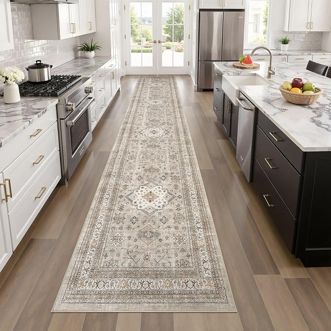 cotiled 2x8 Hallway Runner Rug for Entryway, Non-Slip Vintage, and Laundry Room - Image 6