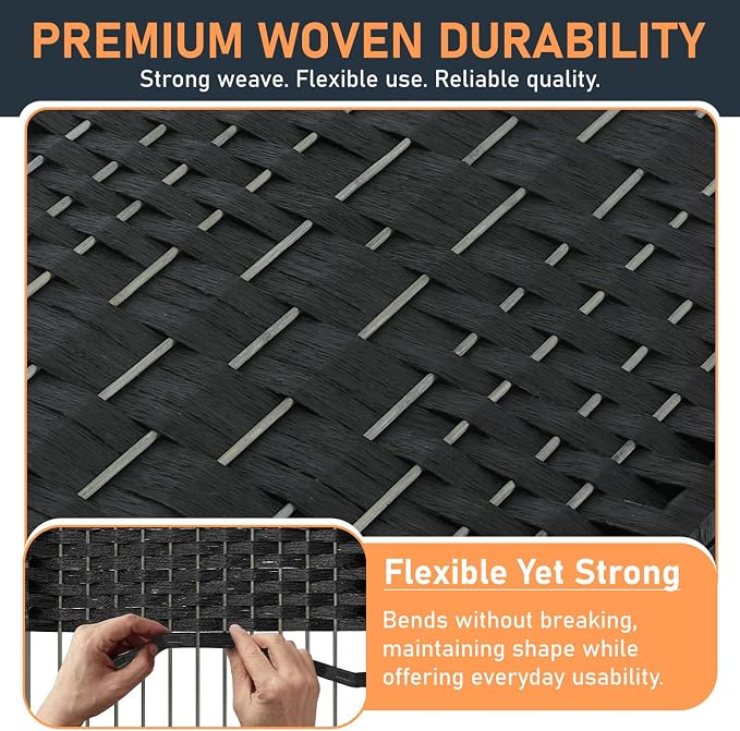 FDW Room Divider 6 Panel Folding Privacy Divider 6 Ft Indoor Wall Divider - Image 6