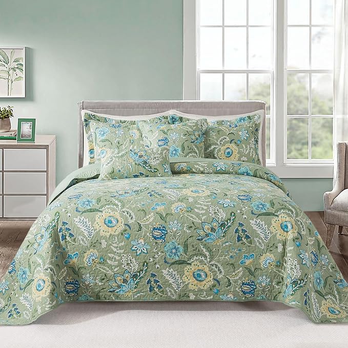 VAPUTAR Farmhouse Queen Quilt Bedding Set by VAPUTAR