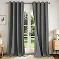 Joydeco Blackout Curtains 108 Inches Long 2 Panels Burg, Room Darkening Curtains by JOYDECO