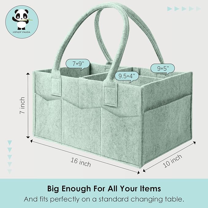 HIPHOP PANDA 2-Pack Diaper Caddy Organizer - Image 6