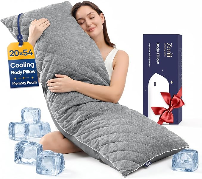 ZonLi Cooling Body Pillow for Adults Side Sleeper & Pregnancy by Zonli