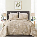 DJY Beige Quilt Set Twin Size by HOME