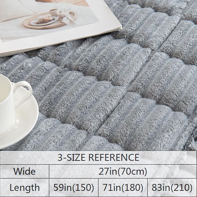 Non Slip Fuzzy Pet Couch Covers for Sofa, Washable Couch Cushion Covers for Large Dogs