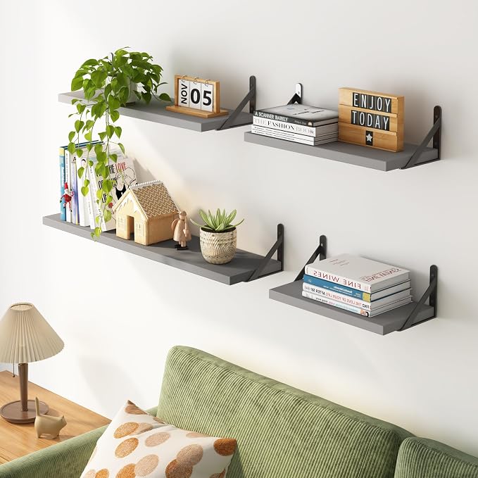 YGEOMER 4 Different Sizes Floating Shelves - Image 5