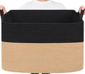 Goodpick 105L Extra Large Woven Blanket Basket Cotton Rope Storage Baskets by Goodpick