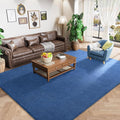 Large Area Rugs for Bedroom Living Room, 8x10 Blue Memory Foam Rug | Thickened by AmeareaDirect