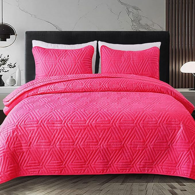 Whale Flotilla Soft Geometric King Quilt Set - Image 9