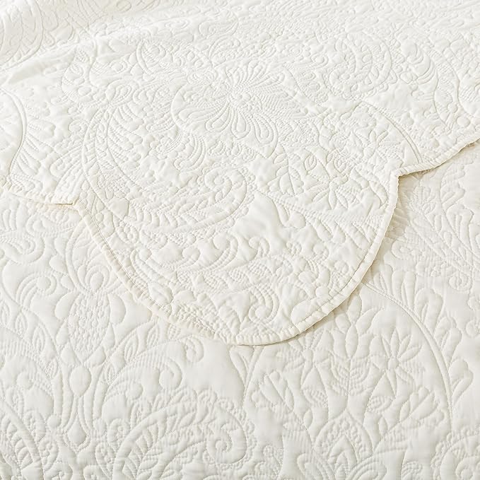 HoneiLife Oversized Queen Bedspreads 110x106- Queen Size Quilt Bedding Sets - Image 6