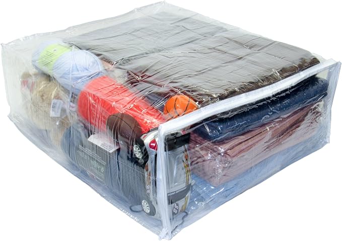 5-Pack X-Large Heavy Duty Vinyl Zippered Storage Bags - Image 2
