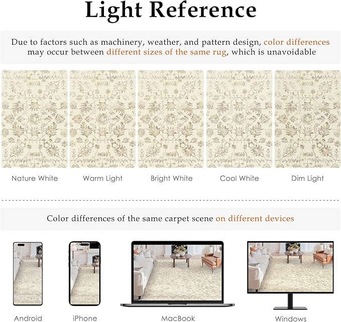 2x3 Brown Entryway Area Rug Machine Washable Door Mat Kitchen Vintage Distressed Non Slip Carpet Indoor Retro Floral Accent Throw Small Rug for Bathroom Office Bedroom Living Dining Room